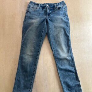INC International Concepts Denim line. light-wash, double button women's size 0